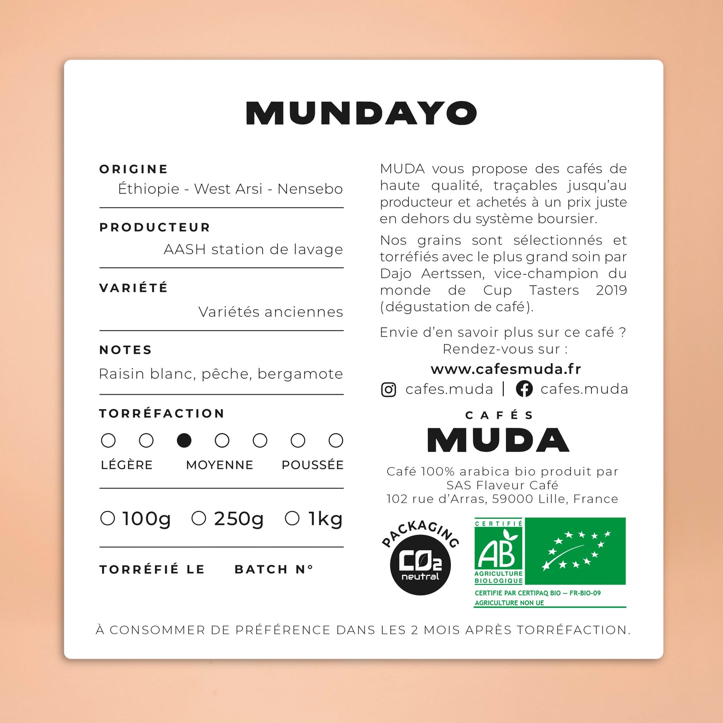 MUNDAYO - BIO