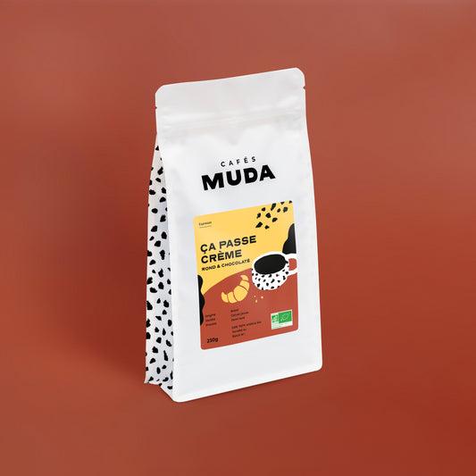 Packaging du café ça passe crème du Brésil