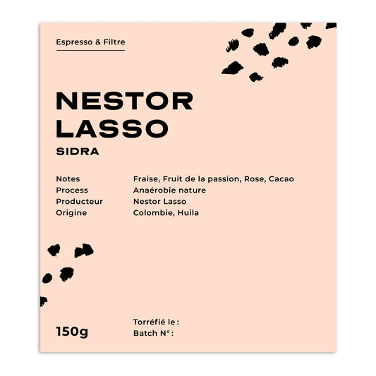 Notes aromatiques du café Nestor Lasso de Colombie - variété sidra - process nature anaérobie