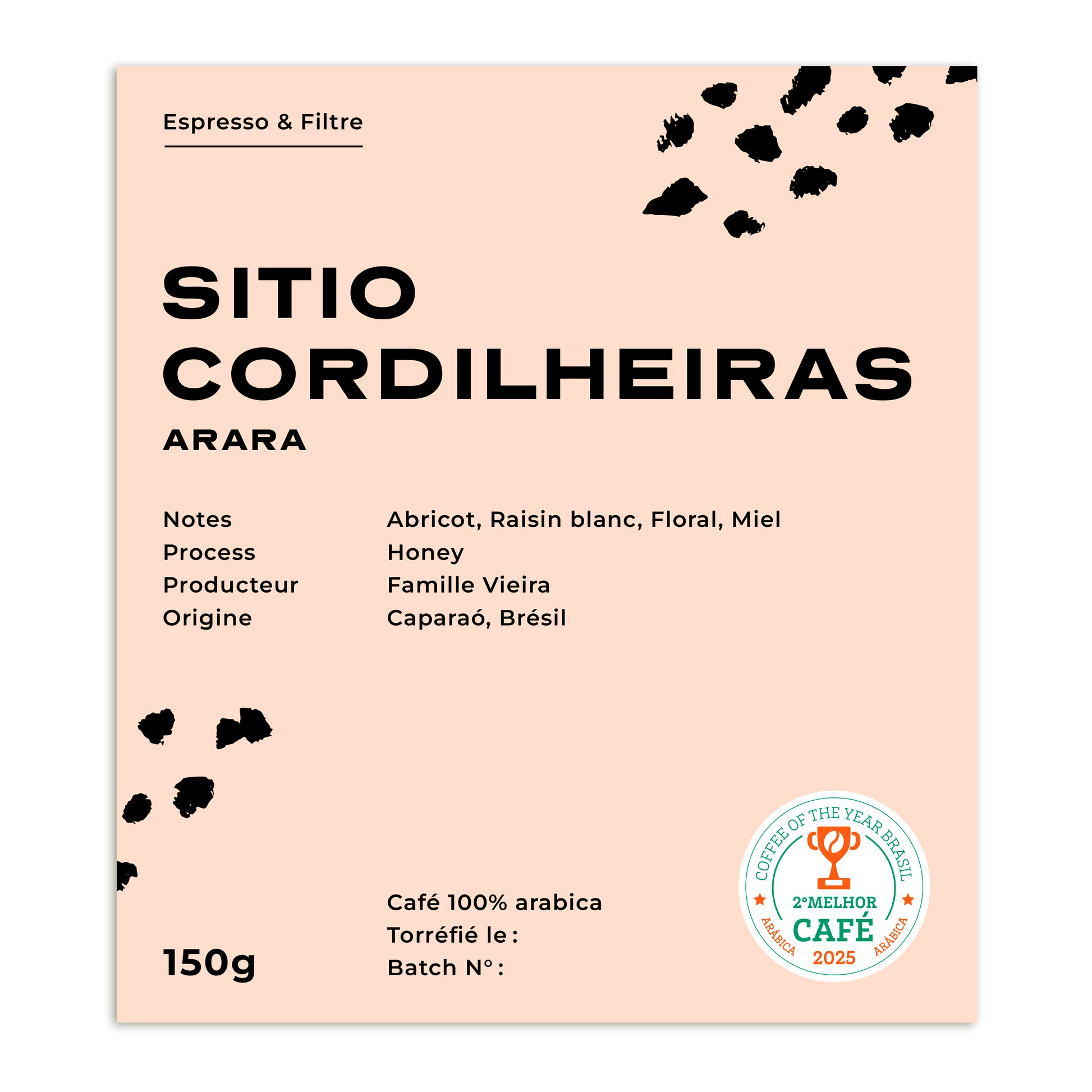 Information sur le café Sitio Cordilheiras du Brésil - variété arara